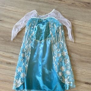 Disney Frozen-Inspired Teal and White Costume Dress